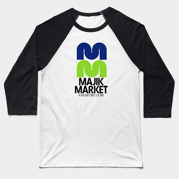 Majik Market Baseball T-Shirt by RetroZest